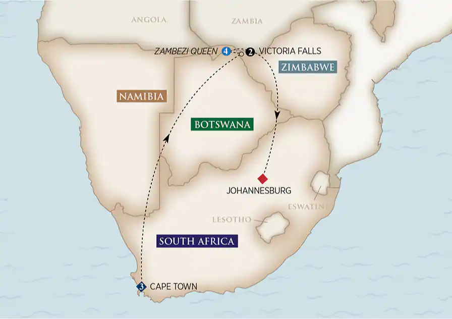 10 Day AmaWaterways River Cruise from Cape Town to Johannesburg 2026 - 