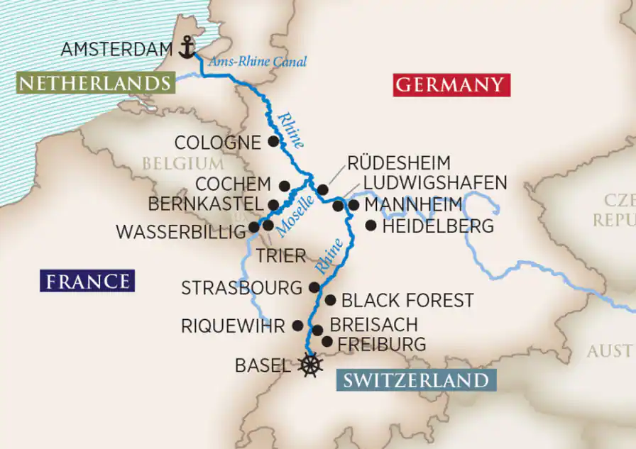 11 Day AmaWaterways River Cruise from Basel to Amsterdam 2026 - 