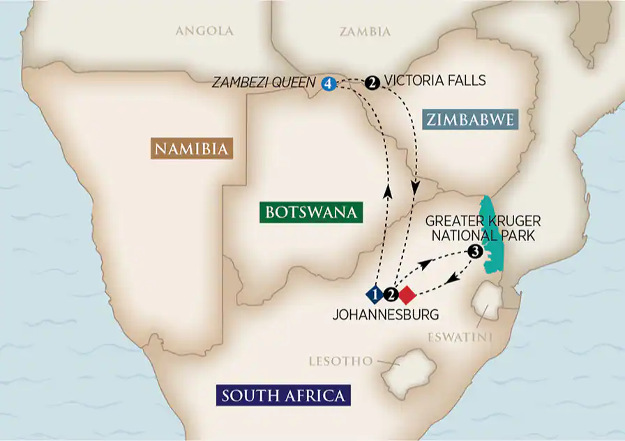 13 Day AmaWaterways River Cruise from Johannesburg to Johannesburg 2026 - 