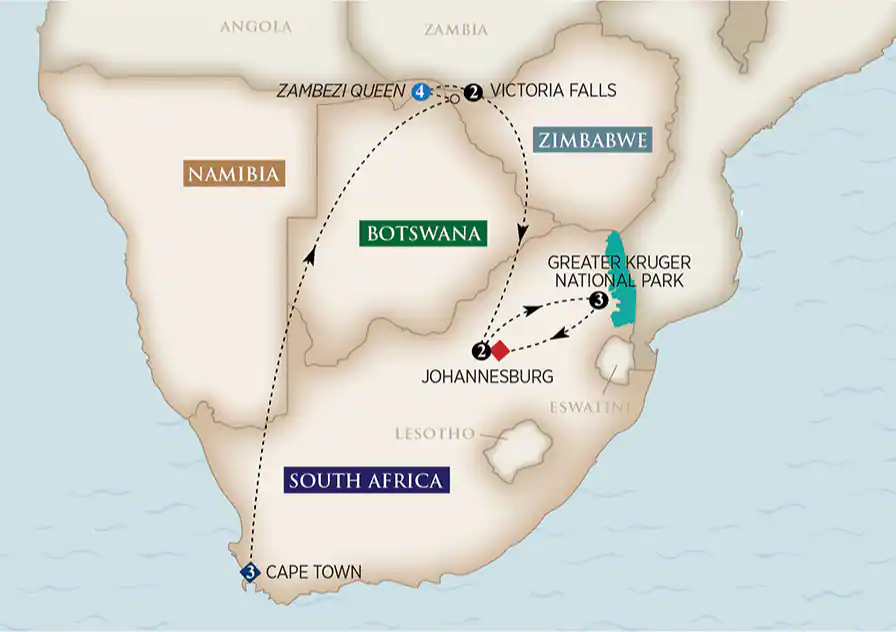 15 Day AmaWaterways River Cruise from Cape Town to Johannesburg 2026 - 