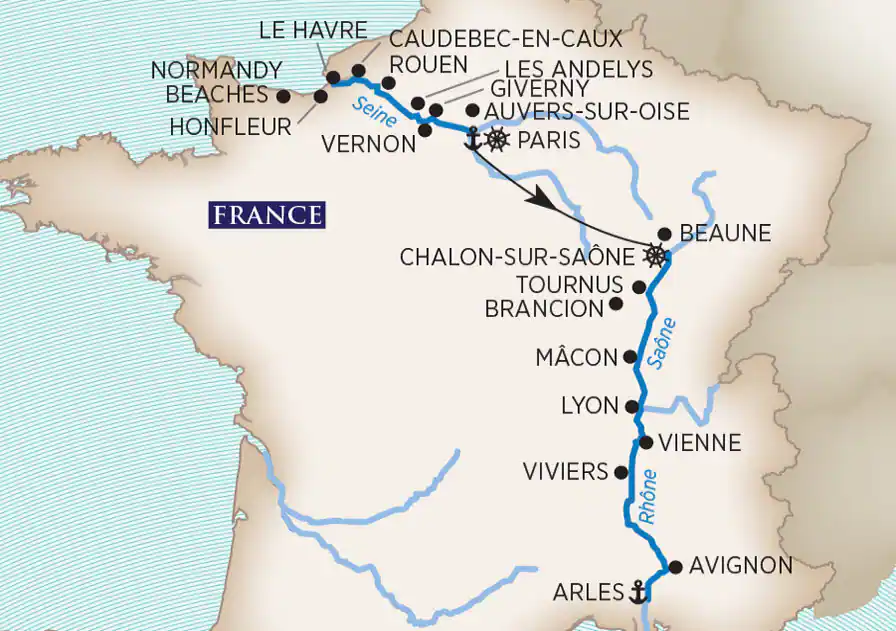 15 Day AmaWaterways River Cruise from Paris to Arles 2026 - 