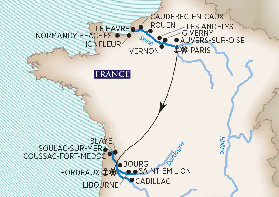 15 Day AmaWaterways River Cruise from Paris to Bordeaux 2026 - 