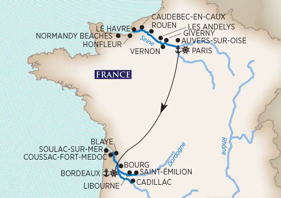 <span>15 Day AmaWaterways River Cruise from Paris to Bordeaux 2025</span>