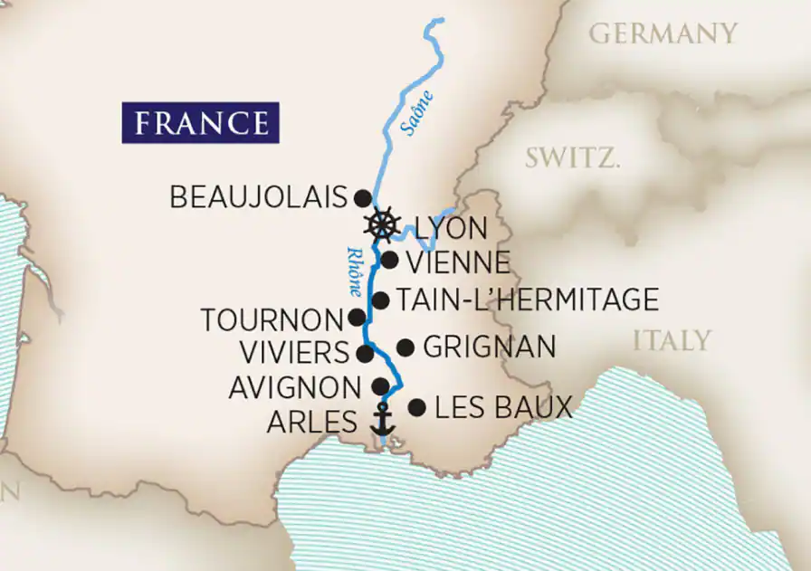 8 Day AmaWaterways River Cruise from Arles to Lyon 2026 - 