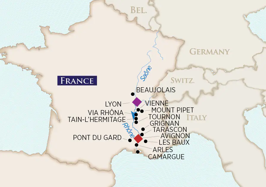 8 Day AmaWaterways River Cruise from Arles to Lyon 2024 - 