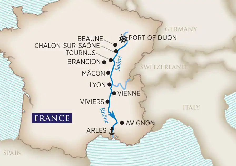 8 Day AmaWaterways River Cruise from Arles to Port of Dijon 2026 - 