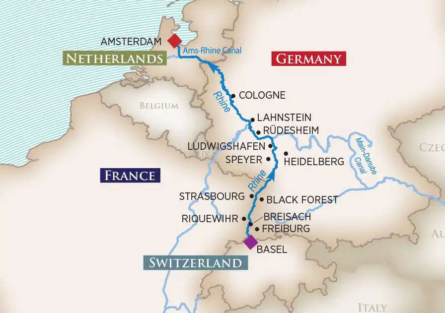 <span>8 Day AmaWaterways River Cruise from Basel to Amsterdam 2023</span>