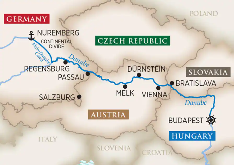 8 Day AmaWaterways River Cruise from Budapest to Nuremberg 2026 - 