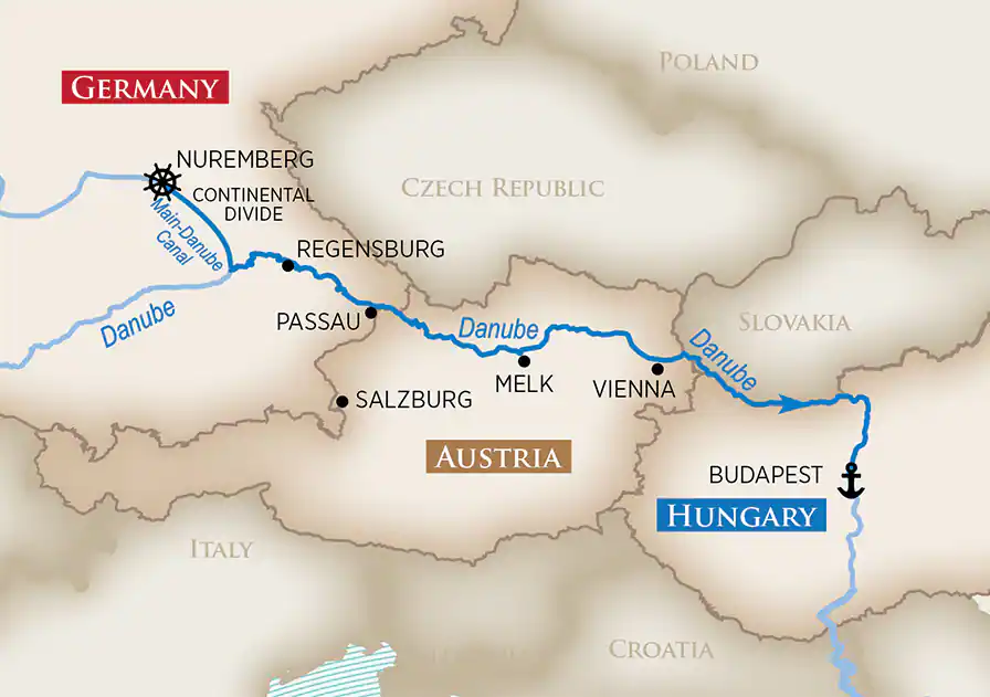 8 Day AmaWaterways River Cruise from Budapest to Nuremberg 2027 - 