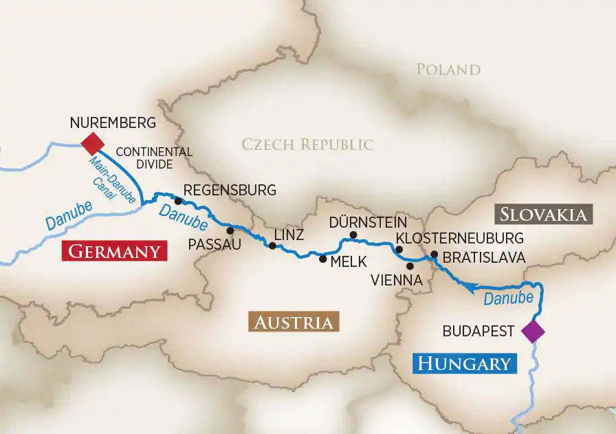 <span>8 Day AmaWaterways River Cruise from Budapest to Nuremberg 2023</span>