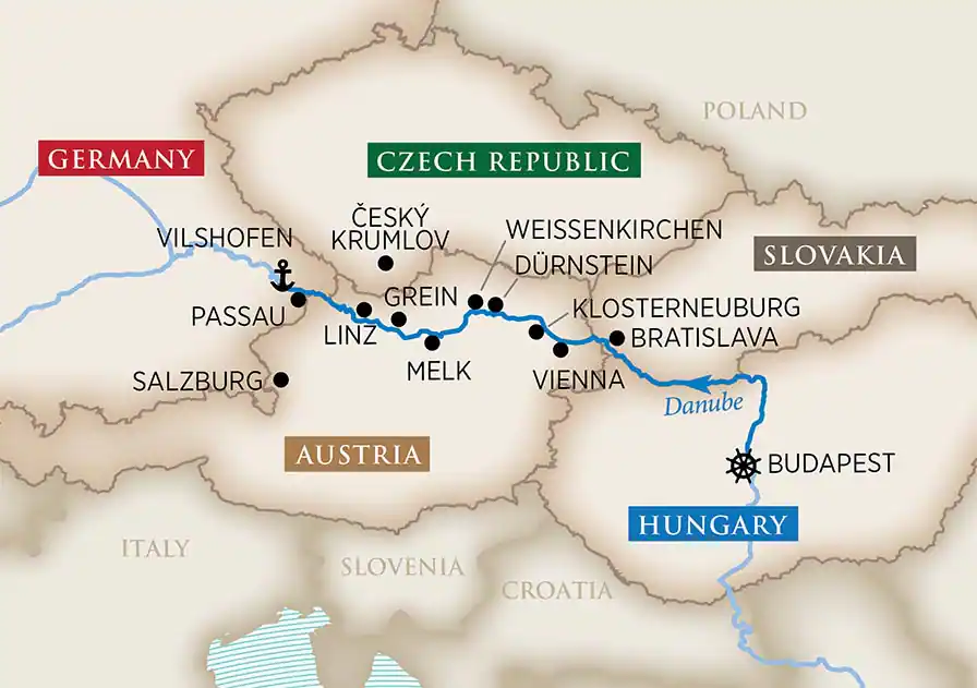 8 Day AmaWaterways River Cruise from Budapest to Vilshofen 2026 - 