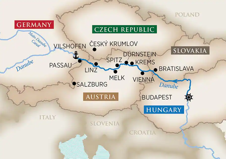 8 Day AmaWaterways River Cruise from Budapest to Vilshofen 2026 - 