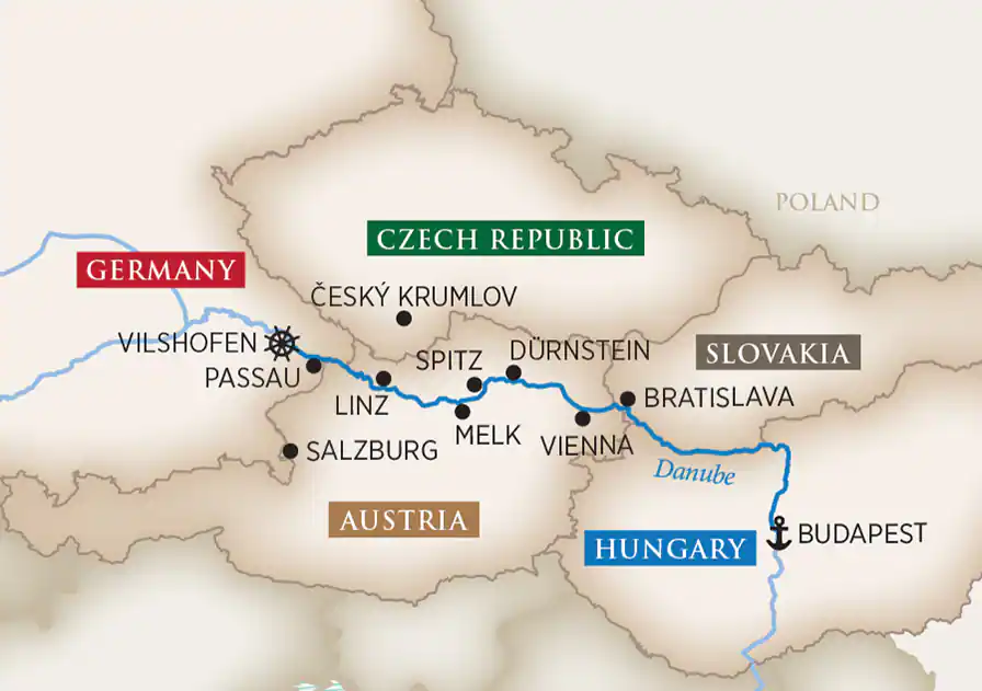 8 Day AmaWaterways River Cruise from Budapest to Vilshofen 2024 - 