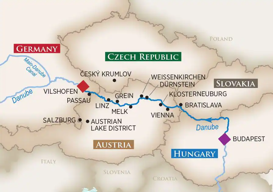 <span>8 Day AmaWaterways River Cruise from Budapest to Vilshofen 2023</span>