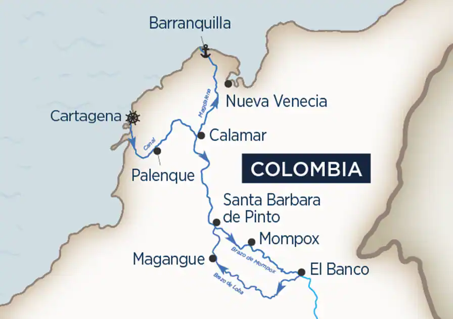 8 Day AmaWaterways River Cruise from Cartagena to Barranquilla 2026 - 