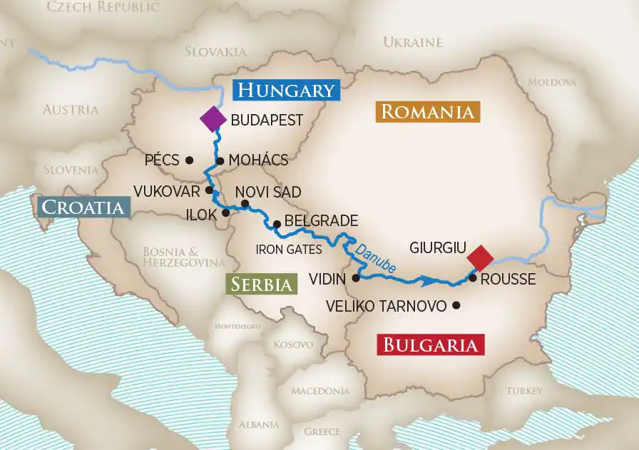 <span>8 Day AmaWaterways River Cruise from Giurgiu to Budapest 2023</span>