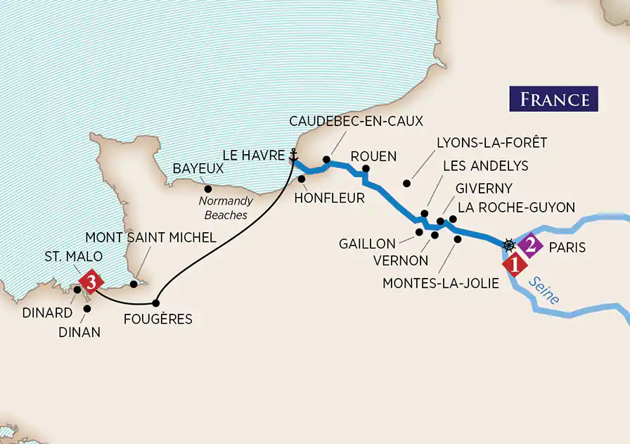<span>8 Day AmaWaterways River Cruise from Le Havre to Paris 2024</span>