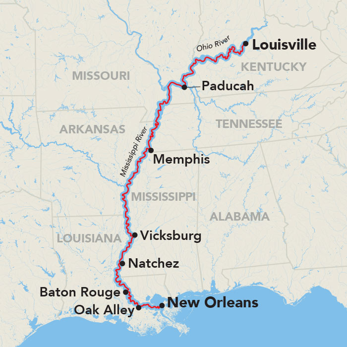 14 Day American Cruise Lines River Cruise from New Orleans to Louisville 2029 - 
