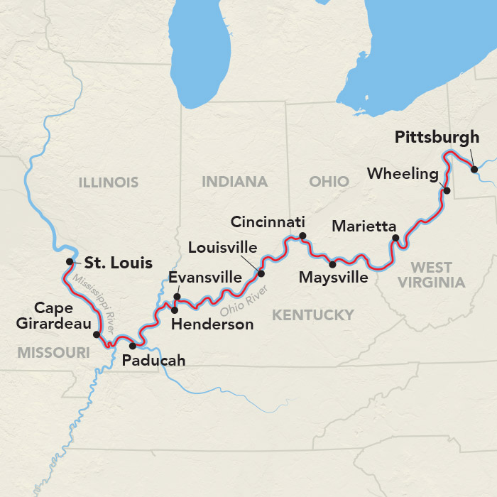 <span>15 Day American Cruise Lines River Cruise from Pittsburgh to St. Louis 2024</span>