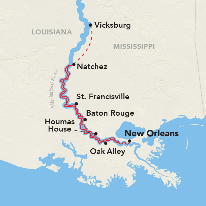 7 Day American Cruise Lines River Cruise from New Orleans to New Orleans 2027 - 