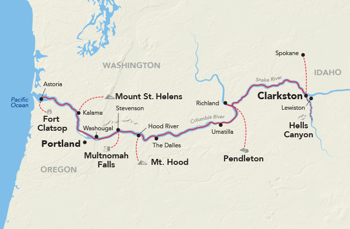 8 Day American Cruise Lines River Cruise from Clarkston to Hayden Island 2027 - 