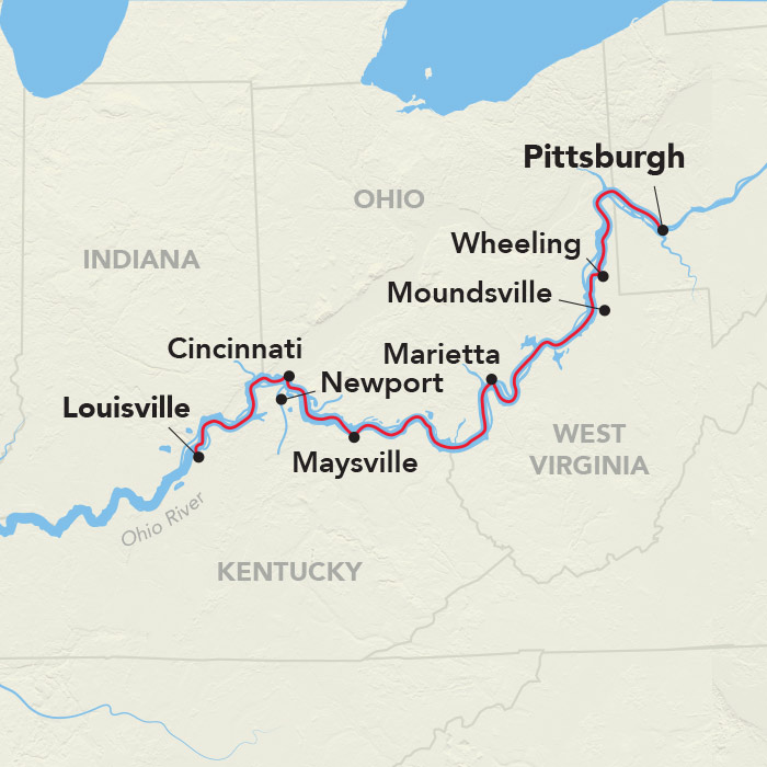 8 Day American Cruise Lines River Cruise from Louisville to Pittsburgh 2025 - 