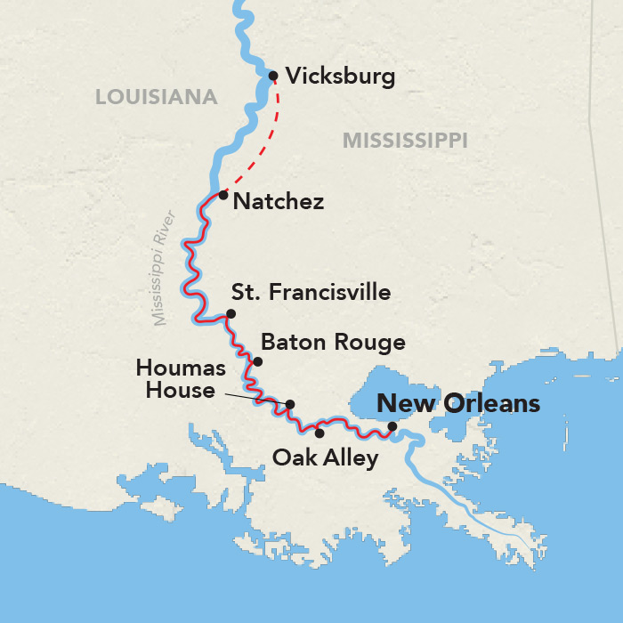 <span>8 Day American Cruise Lines River Cruise from New Orleans to New Orleans 2024</span>