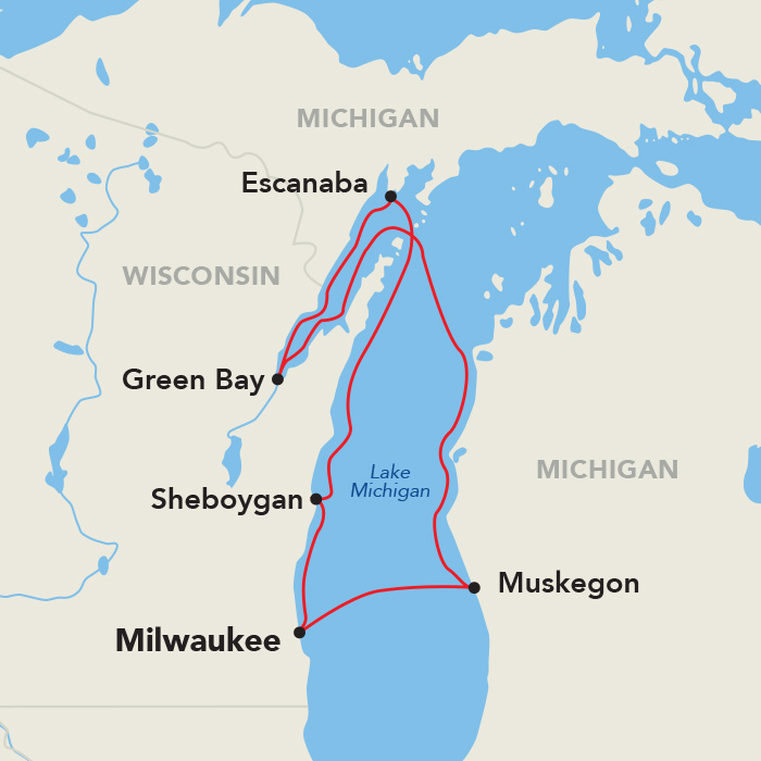 9 Day American Cruise Lines River Cruise from Milwaukee to Milwaukee 2028 - 
