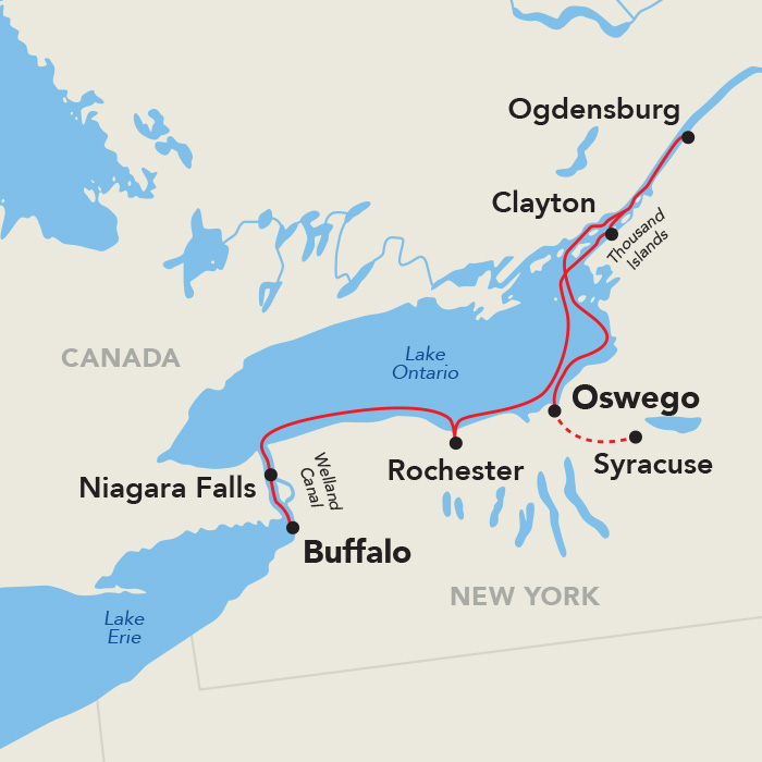 9 Day American Cruise Lines River Cruise from Syracuse to Buffalo 2029 - 