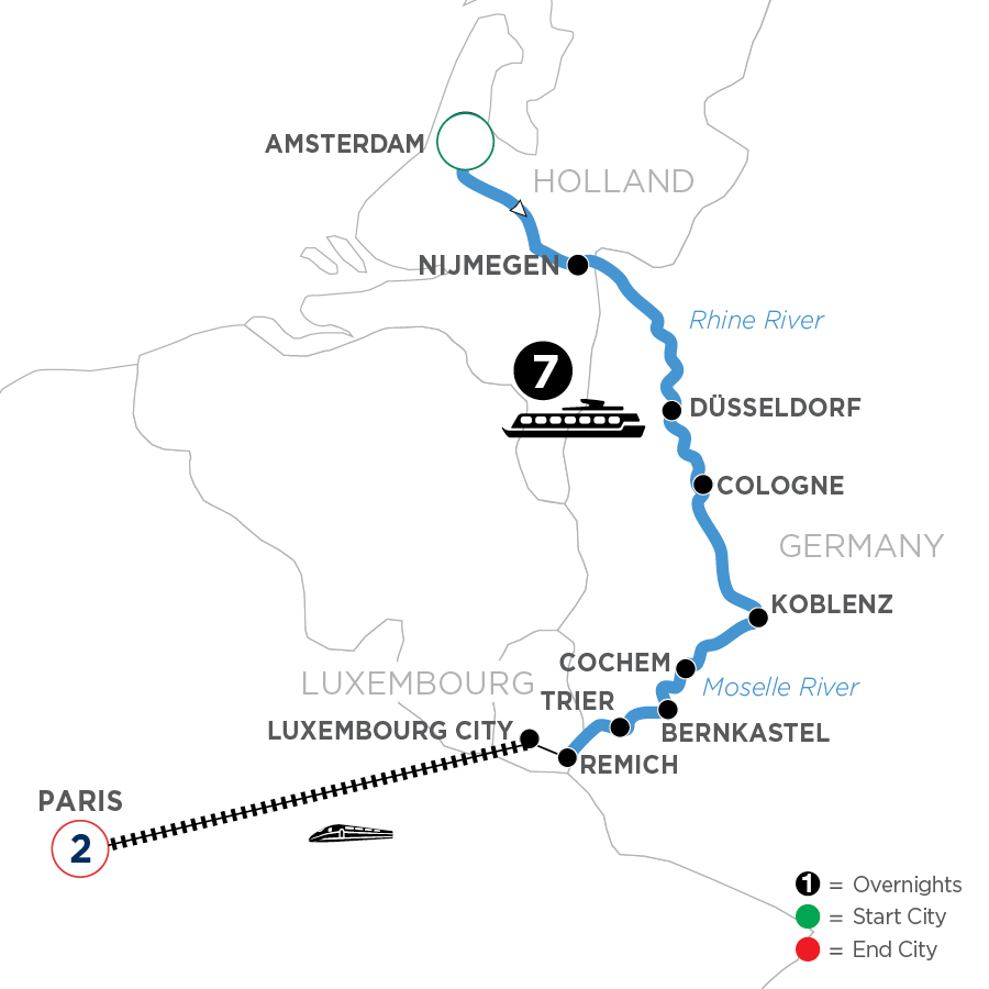 10 Day Avalon Waterways River Cruise from Amsterdam to Paris 2027 - WARE