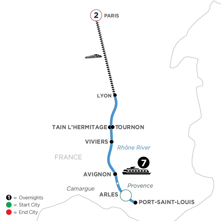 10 Day Avalon Waterways River Cruise from Arles to Paris 2025 - WLYE