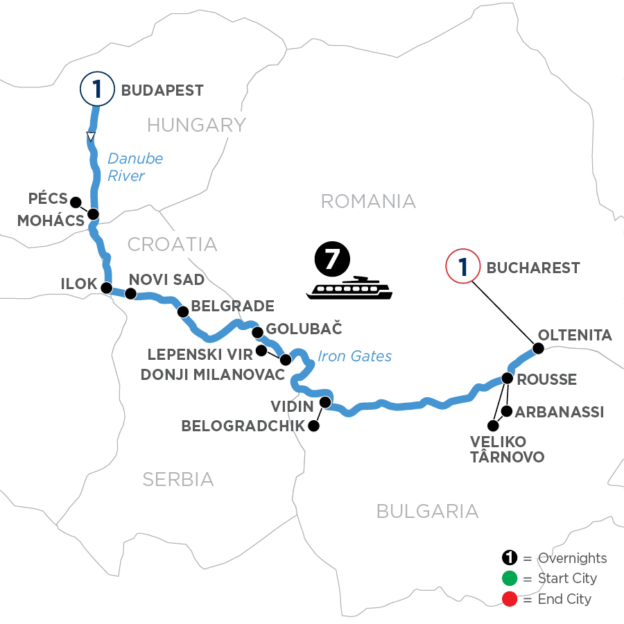 10 Day Avalon Waterways River Cruise from Budapest to Bucharest 2024 - WBOQ