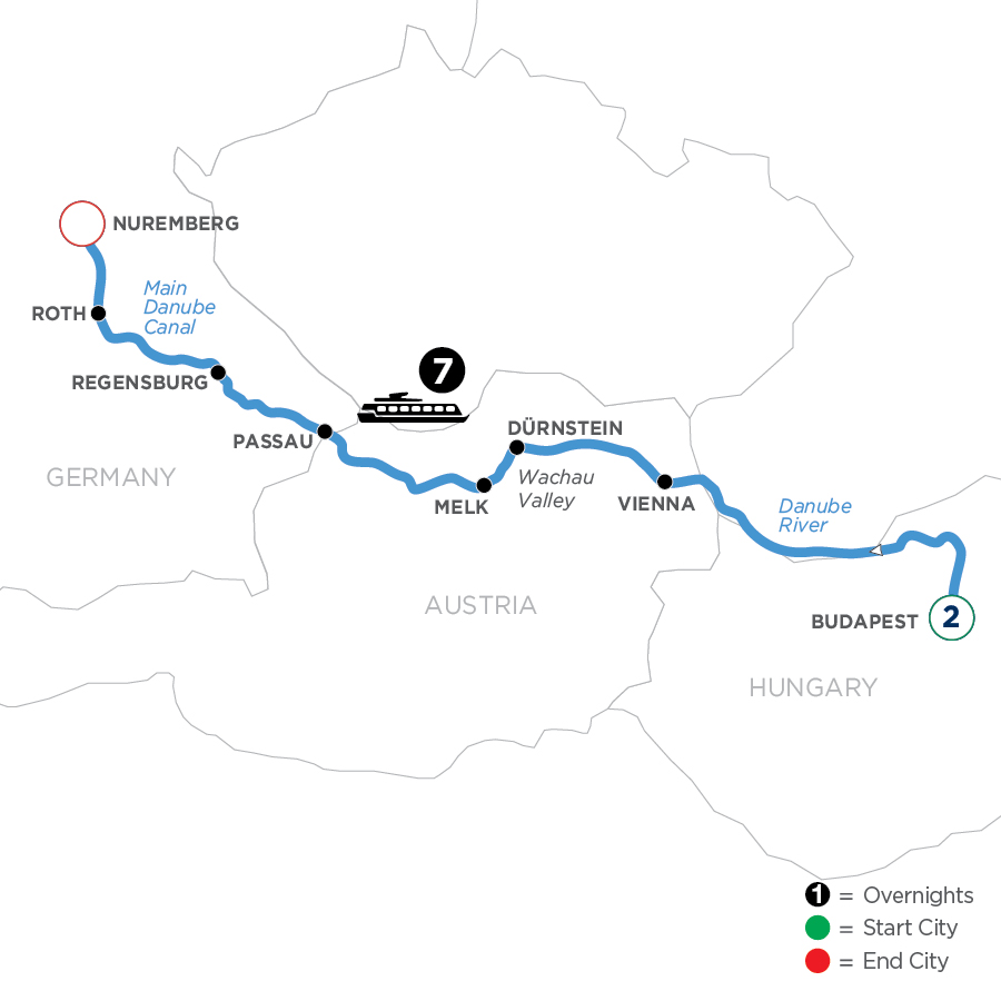 10 Day Avalon Waterways River Cruise from Budapest to Nuremberg 2024 - WBNQ