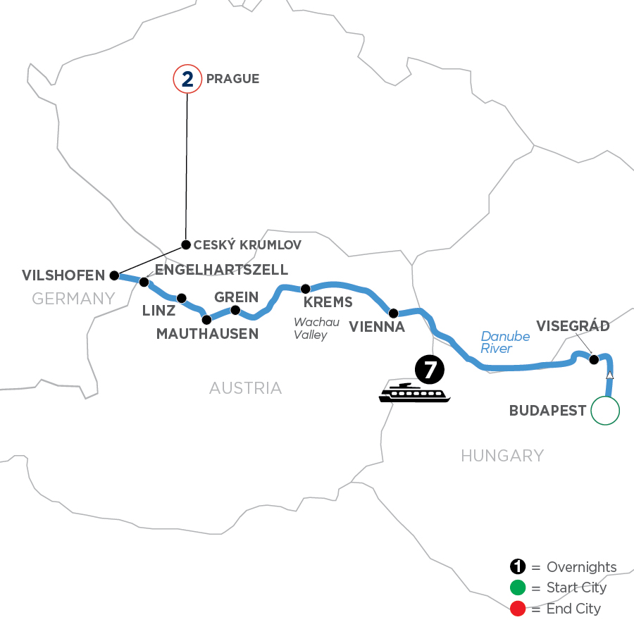 10 Day Avalon Waterways River Cruise from Budapest to Prague 2025 - WBLE