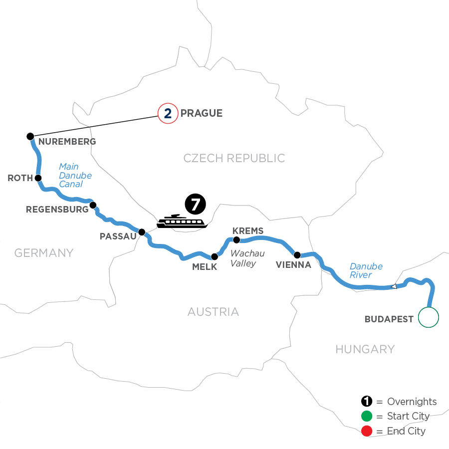 10 Day Avalon Waterways River Cruise from Budapest to Prague 2027 - WBNE