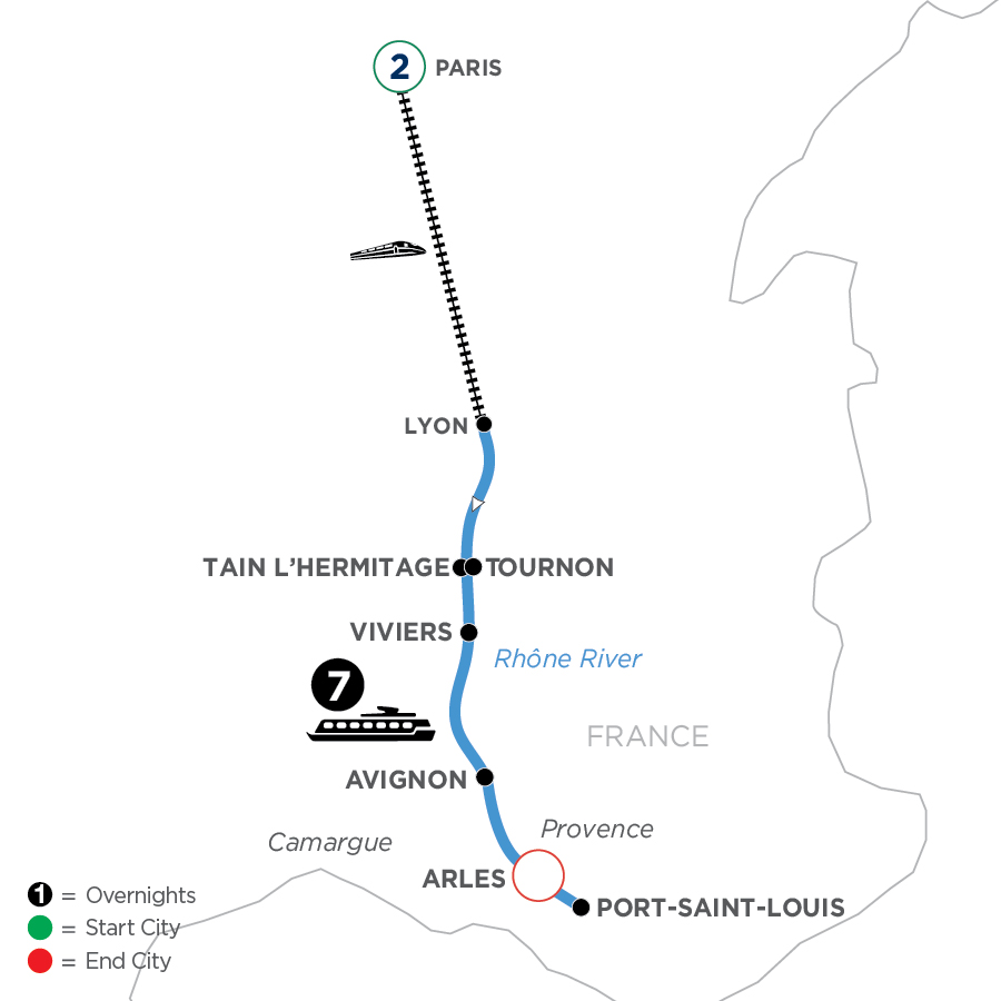 10 Day Avalon Waterways River Cruise from Paris to Arles 2025 - WYLQ