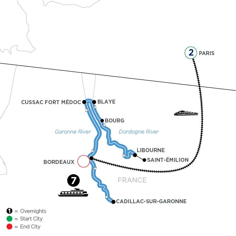 10 Day Avalon Waterways River Cruise from Paris to Bordeaux 2026 - WXXQ