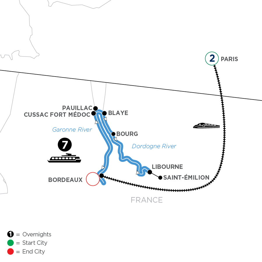 10 Day Avalon Waterways River Cruise from Paris to Bordeaux 2027 - WXXQ