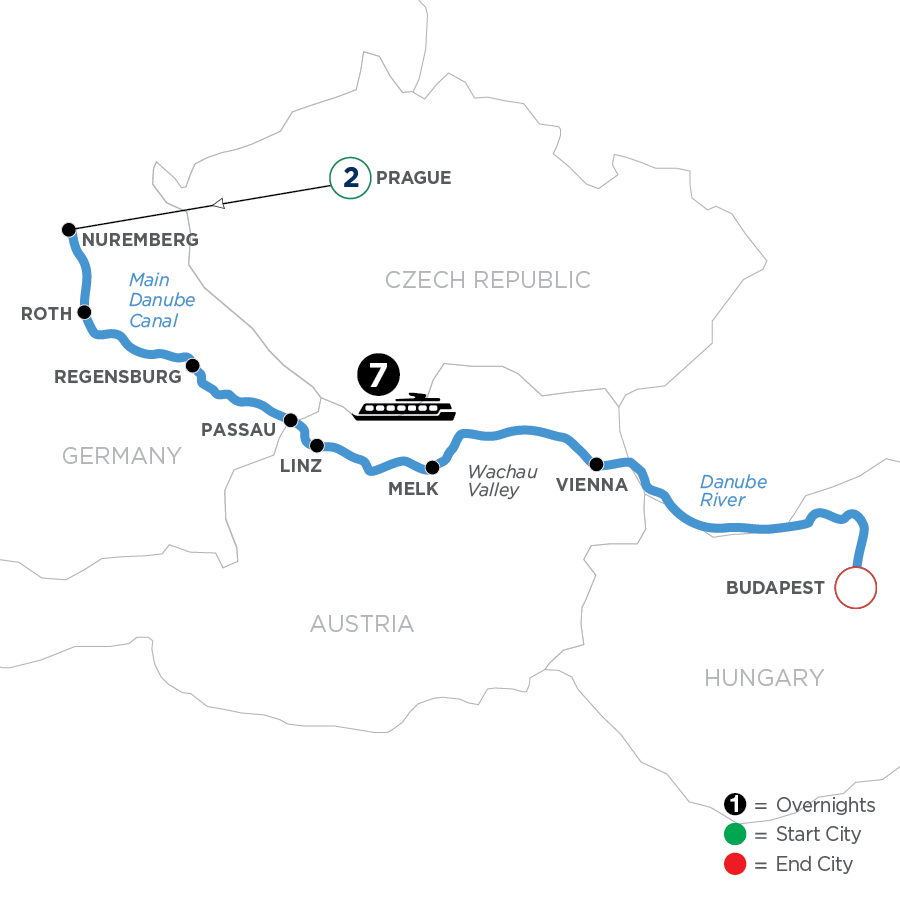 10 Day Avalon Waterways River Cruise from Prague to Budapest 2024 - WNBQ