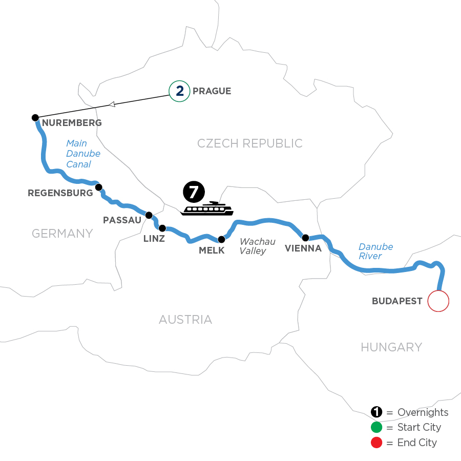 10 Day Avalon Waterways River Cruise from Prague to Budapest 2027 - WNBQ
