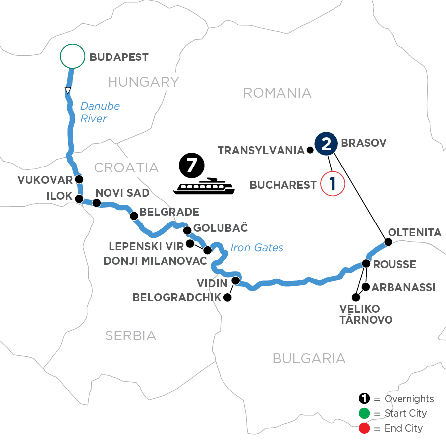 11 Day Avalon Waterways River Cruise from Budapest to Bucharest 2025 - WBOE