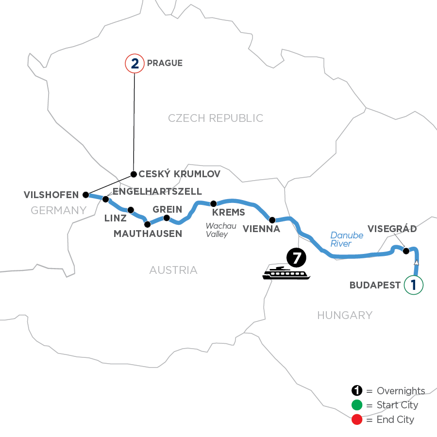 11 Day Avalon Waterways River Cruise from Budapest to Prague 2025 - WBLP