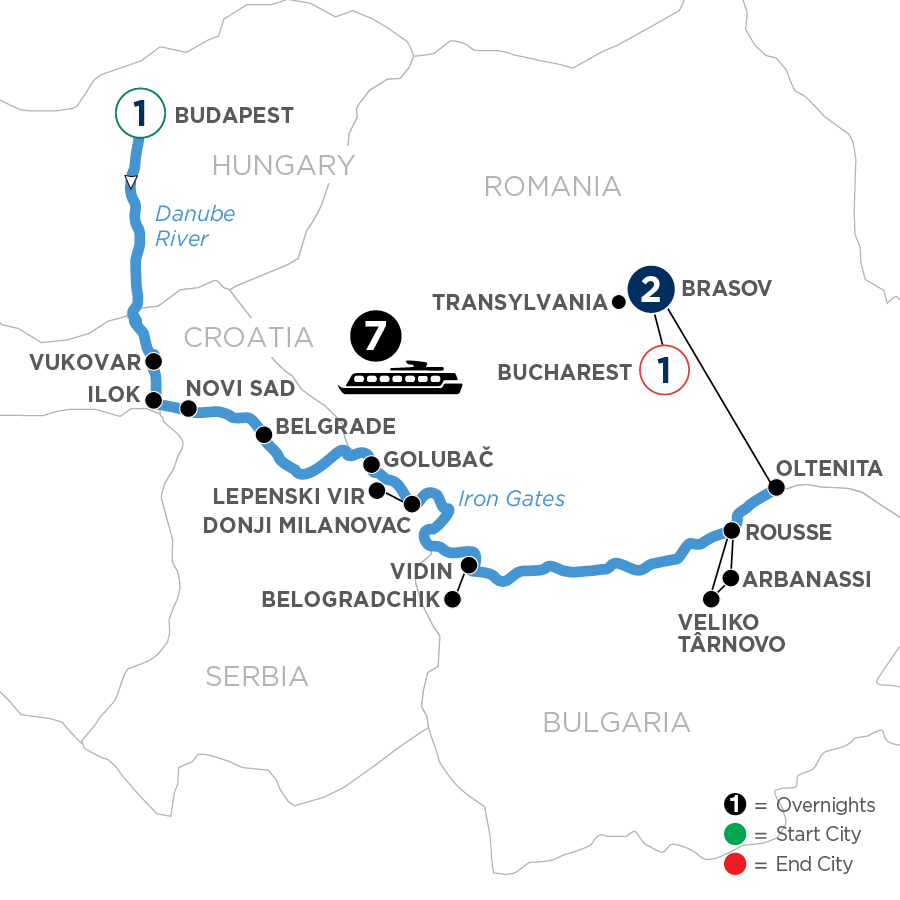 12 Day Avalon Waterways River Cruise from Budapest to Bucharest 2025 - WBOY