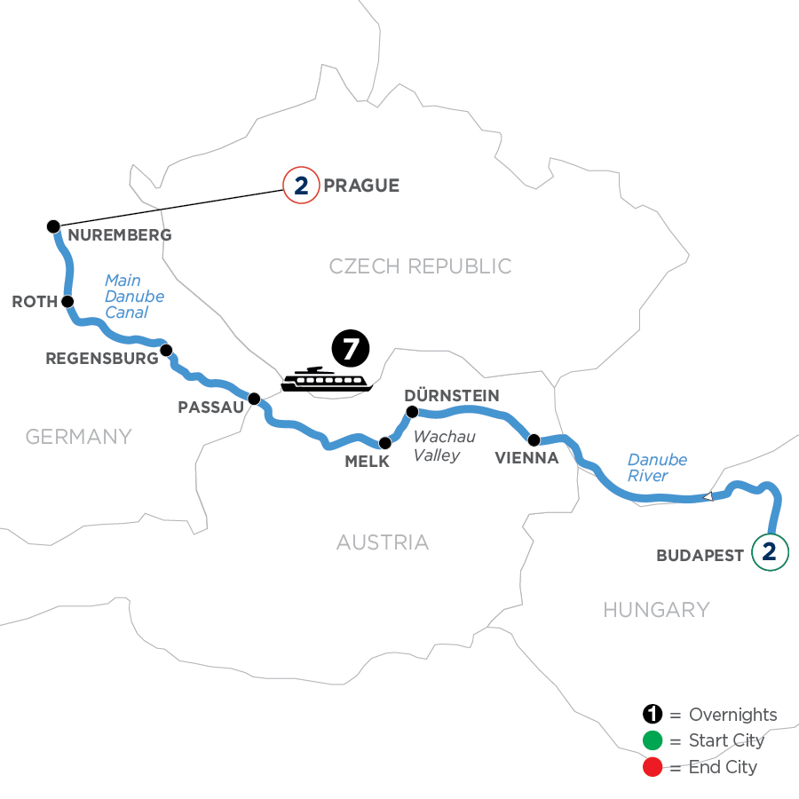 12 Day Avalon Waterways River Cruise from Budapest to Prague 2024 - WBNY