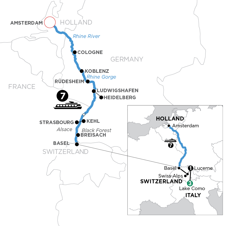 12 Day Avalon Waterways River Cruise from Lake Como to Amsterdam 2027 - WZA5