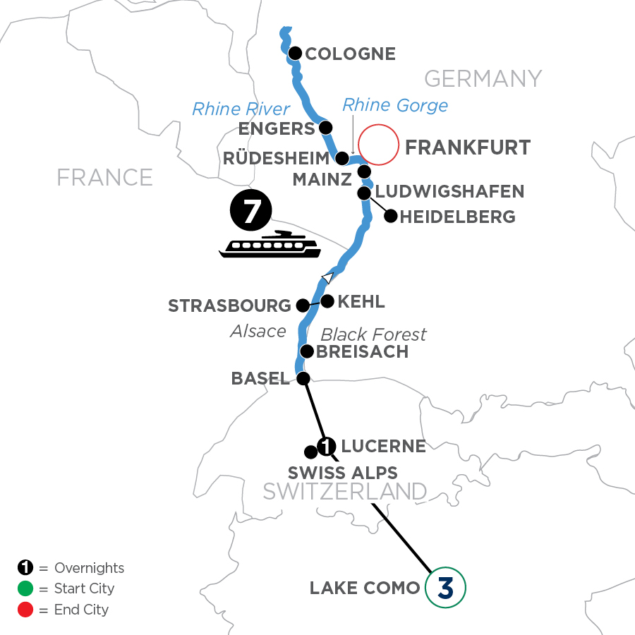 12 Day Avalon Waterways River Cruise from Lake Como to Frankfurt 2027 - WZE2