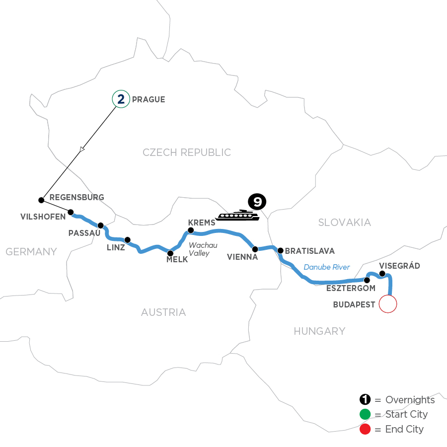 12 Day Avalon Waterways River Cruise from Prague to Budapest 2025 - WKBQ