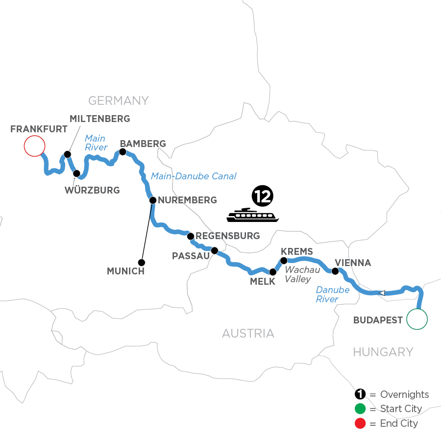 13 Day Avalon Waterways River Cruise from Budapest to Frankfurt 2027 - WBF
