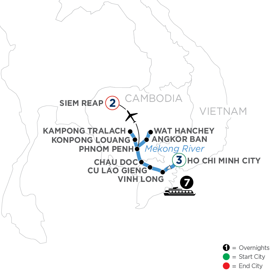 13 Day Avalon Waterways River Cruise from Ho Chi Minh City to Siem Reap 2024 - WHSI