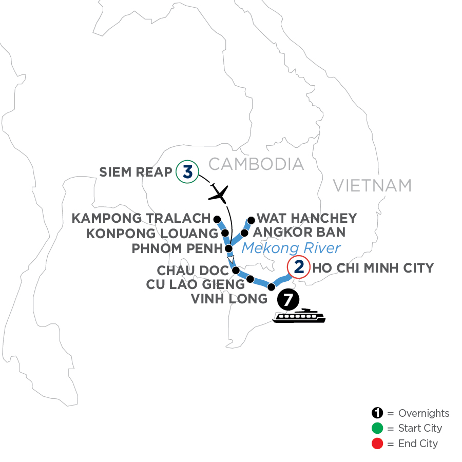 13 Day Avalon Waterways River Cruise from Siem Reap to Ho Chi Minh City 2027 - WSHI